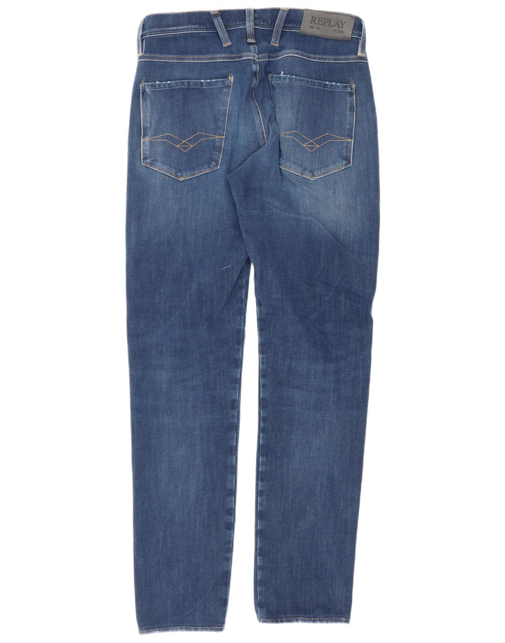 Replay Ανδρικό Slim Jeans W28 L30 Blue Cotton