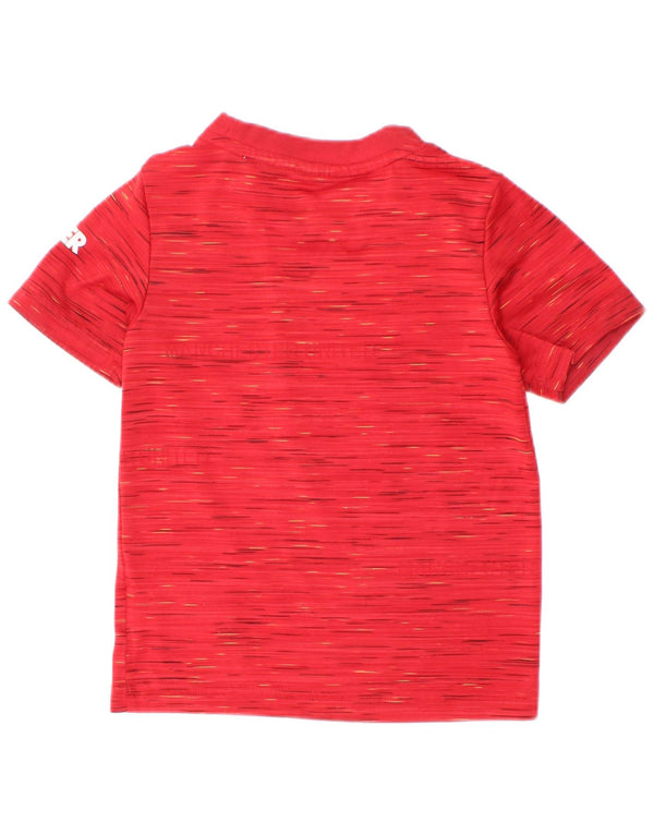 Γραφικό T-shirt Adidas Boys Manchester United Top 2-3 Years Red Flecked