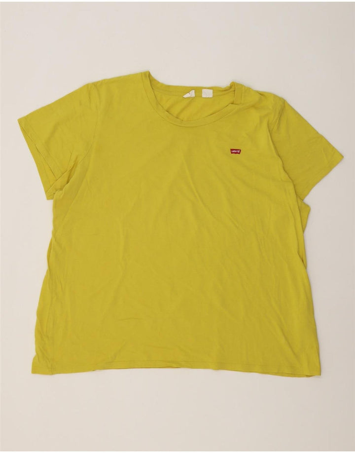 Ανδρικό T-Shirt Levi's Top 3XL κίτρινο βαμβακερό