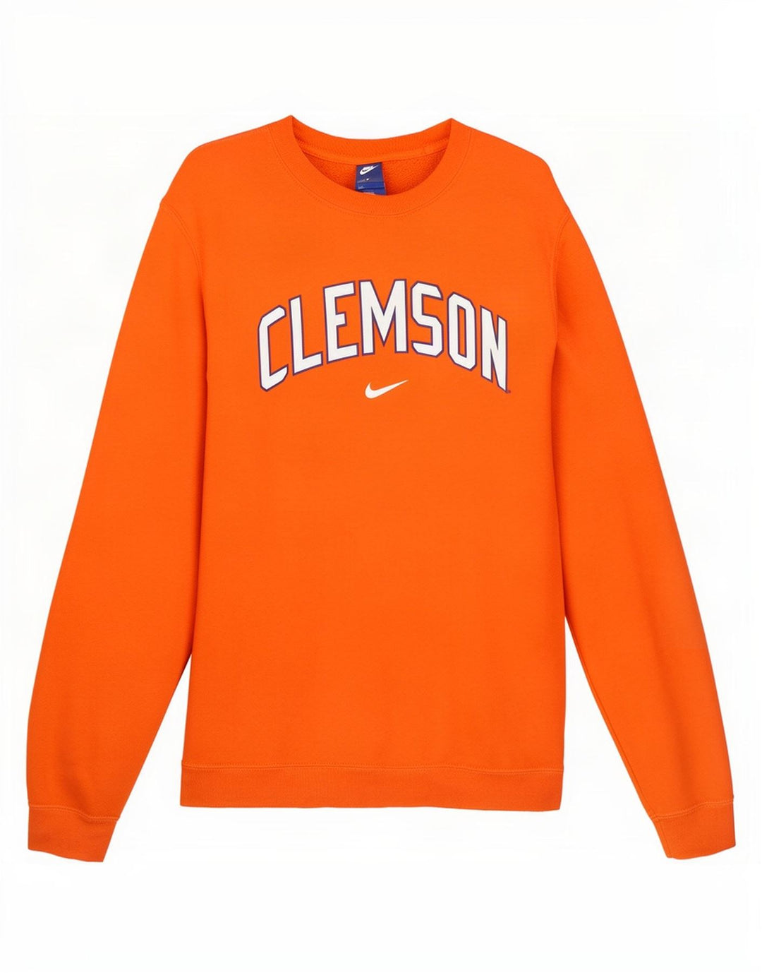 Ανδρικό γραφικό φούτερ Nike Clemson, μεσαίο πορτοκαλί βαμβακερό
