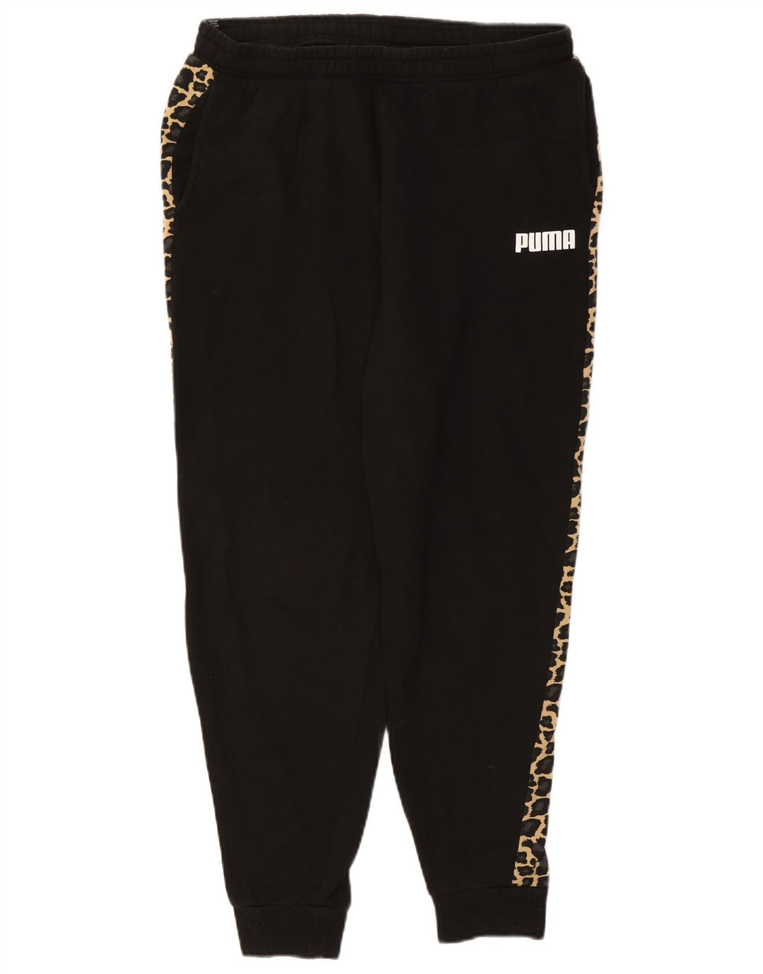 Γυναικεία αθλητική φόρμα PUMA Παντελόνι Joggers UK 14 Large Black Animal Print