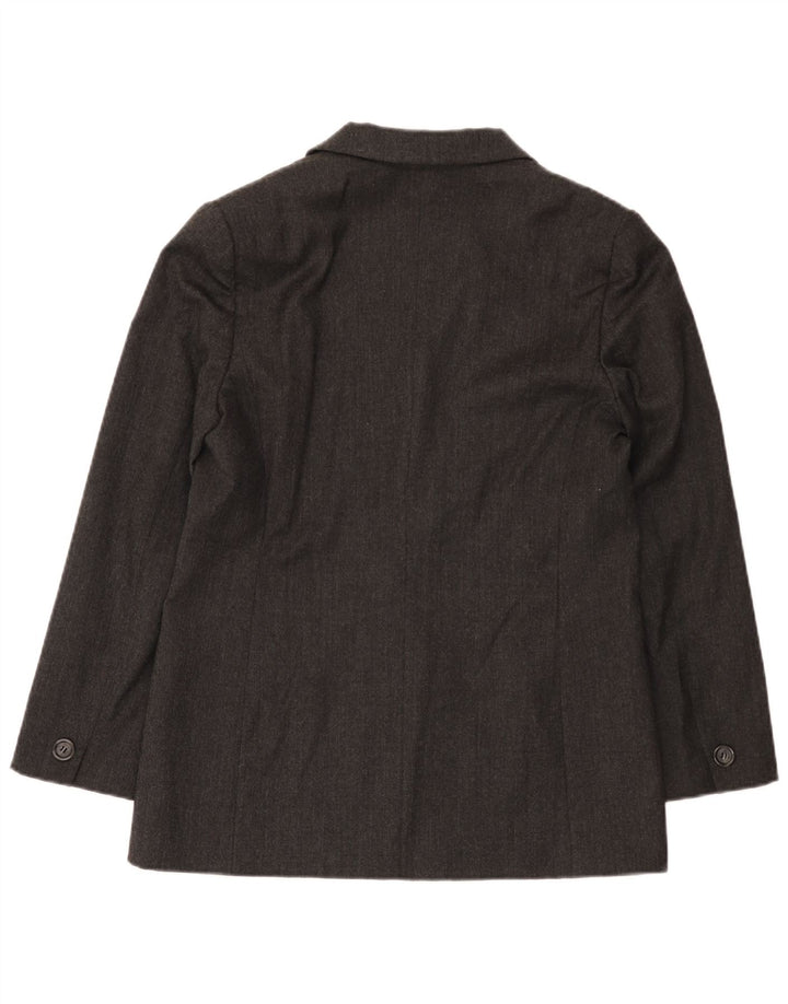 MARELLA Γυναικείο σακάκι 3 κουμπιών UK 14 Medium Grey Wool