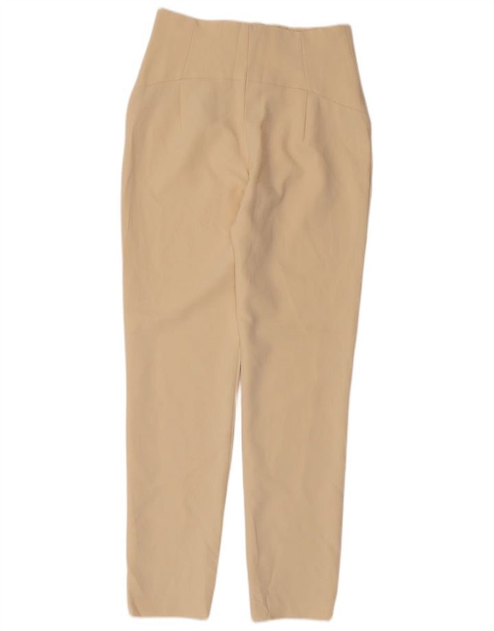Zara Γυναικείο Skinny Παντελόνι Small W26 L28 Beige Polyester