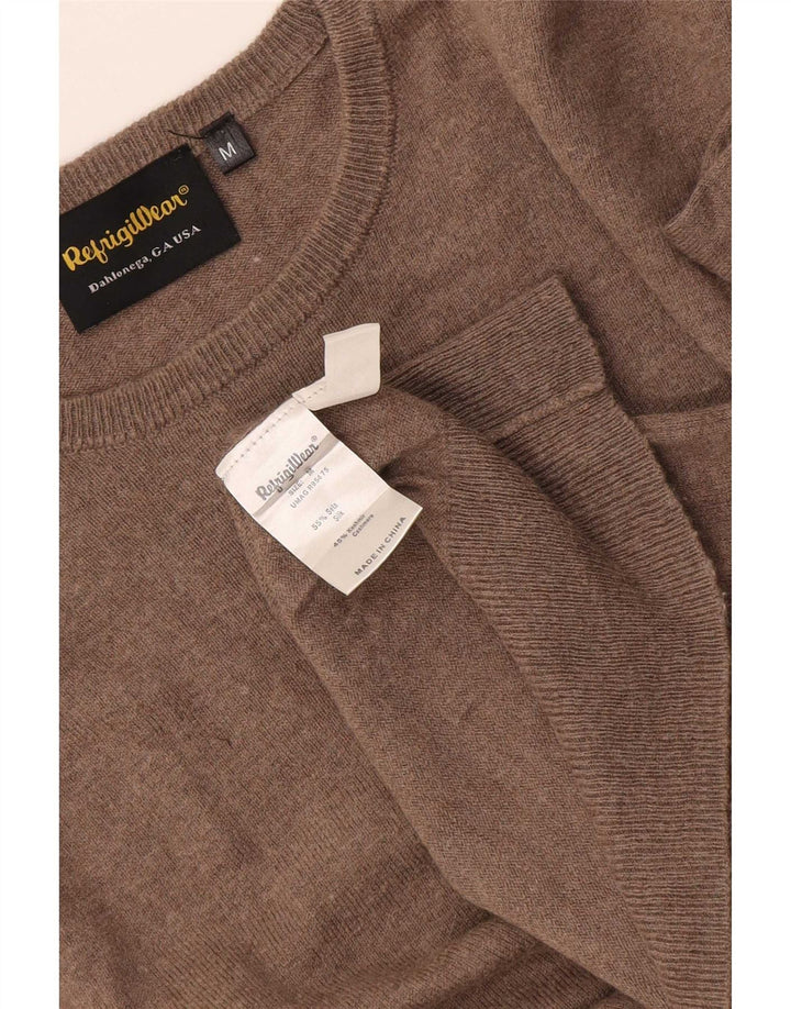 Ανδρικό πουλόβερ Refrigiwear Crew Neck Jumper Μεσαίο Καφέ Μεταξωτό