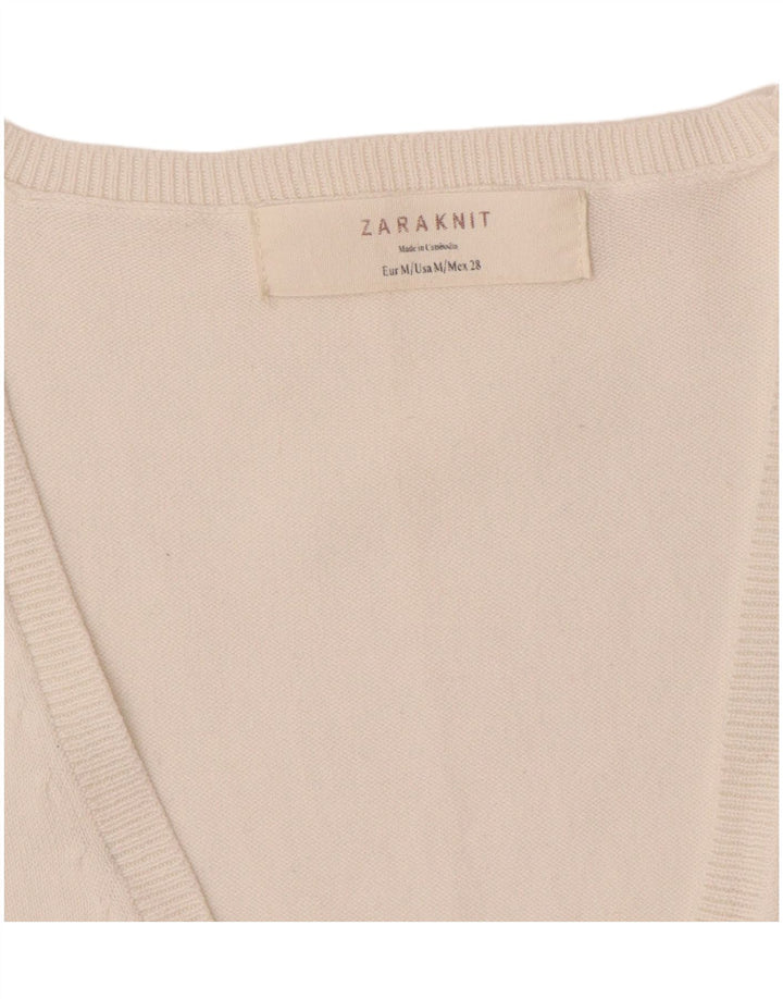 Zara Γυναικείο πουλόβερ UK 12 Medium White