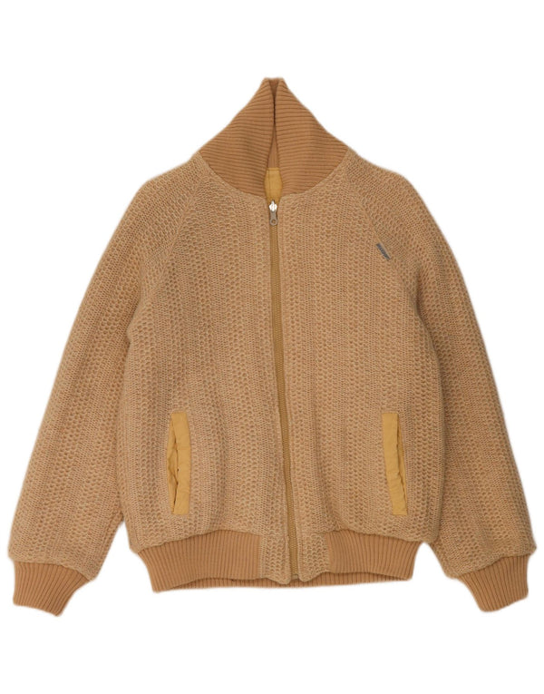 Ανδρικό Vintage Loose Fit Reversible Cardigan πουλόβερ IT 44 XS Μπεζ βαμβακερό