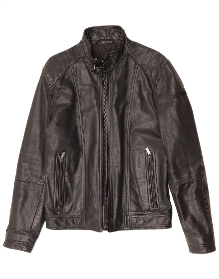 Strellson Ανδρικό Δερμάτινο Μπουφάν UK 38 Medium Black Leather