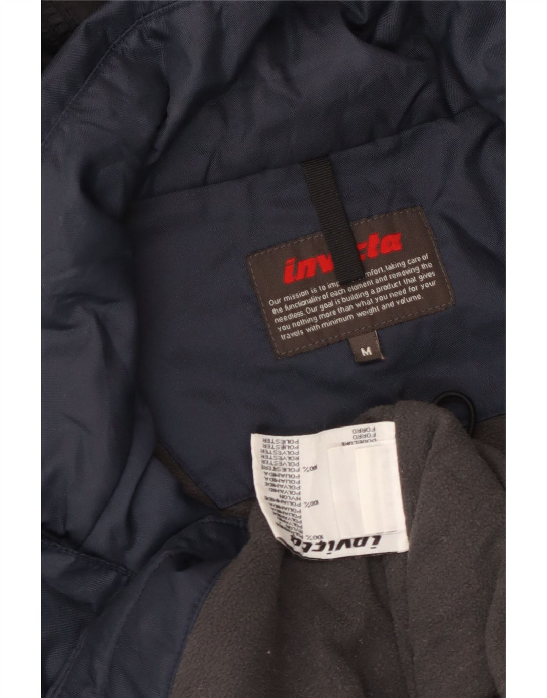 Ανδρικό μπουφάν με κουκούλα Invicta UK 38 Medium Navy Blue Polyamide