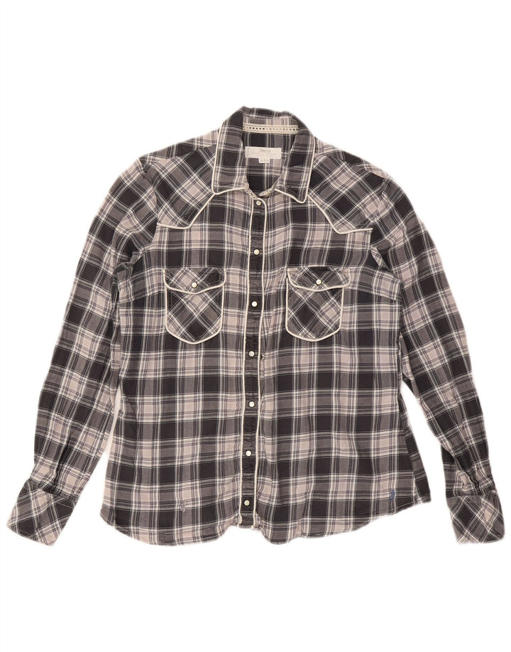 Γυναικείο πουκάμισο Marlboro Classics IT 46 Large Black Check