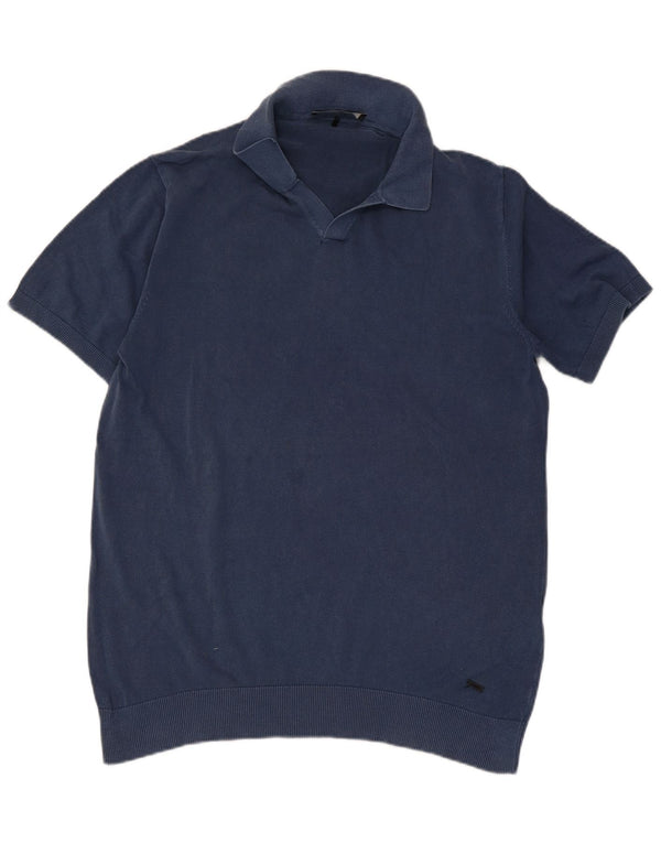 Ανδρικό μπλουζάκι πόλο LIU JO XL Navy Blue Cotton