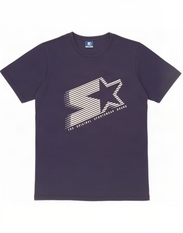 Γραφικό ανδρικό μπλουζάκι Starter Large Navy Blue από βαμβάκι