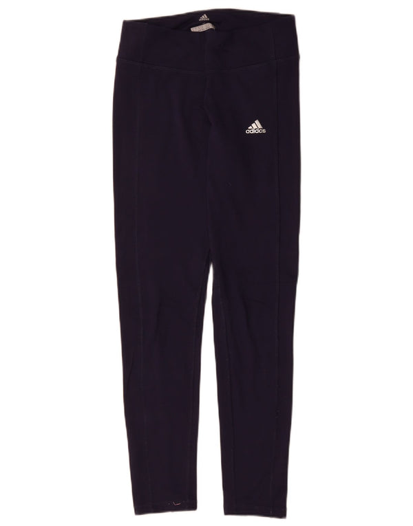 Γυναικεία κολάν ADIDAS Climawarm UK 8/10 Small Navy Blue Polyester