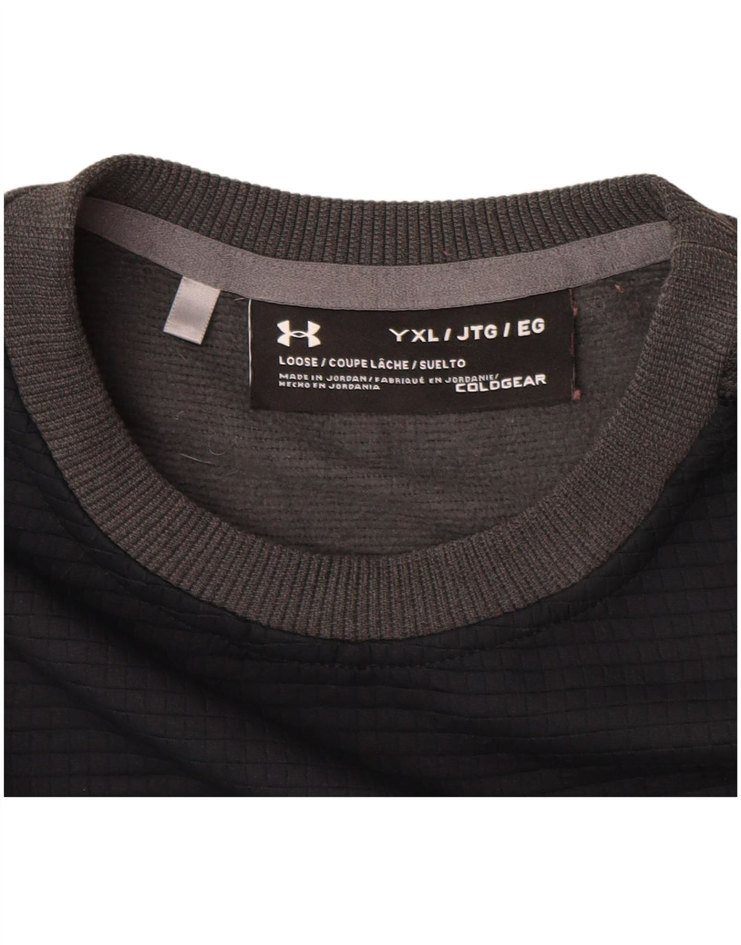 UNDER Armour Boys Cold Gear Φούτερ Jumper 13-14 ετών XL Γκρι
