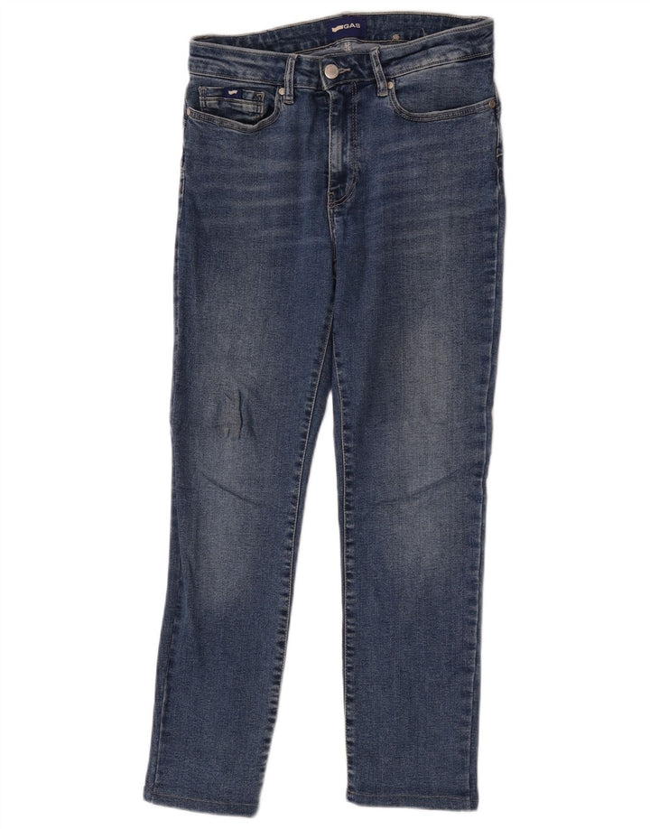 Gas Γυναικείο Slim Jeans W27 L26 Μπλε Βαμβακερό
