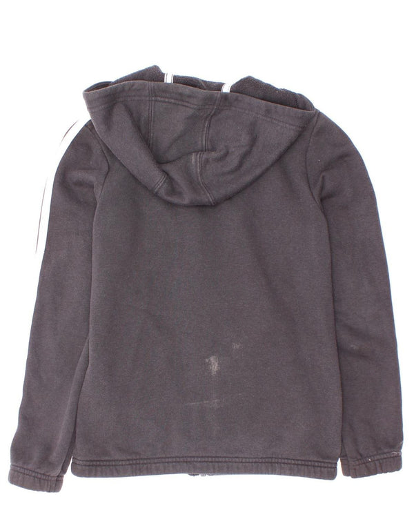 Adidas Girls Zip Hoodie πουλόβερ 9-10 ετών μαύρο βαμβακερό