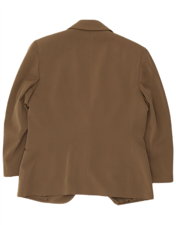 Delia Ferrari Γυναικείο Μπουφάν Blazer με 2 Κουμπιά IT 43 Medium Khaki Polyester