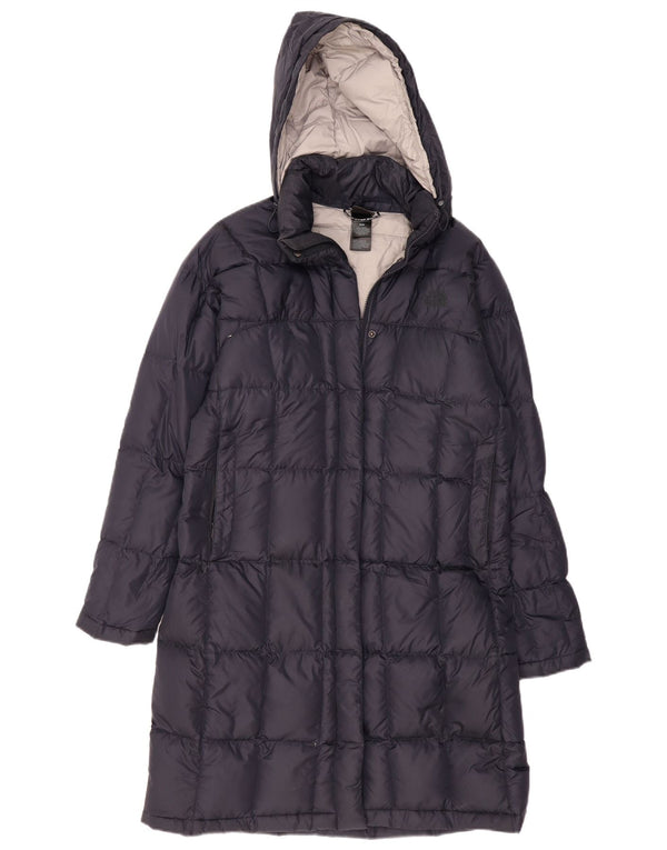 THE NORTH FACE Womens Hooded Padded Coat UK 14 Medium Navy Blue Polyester
