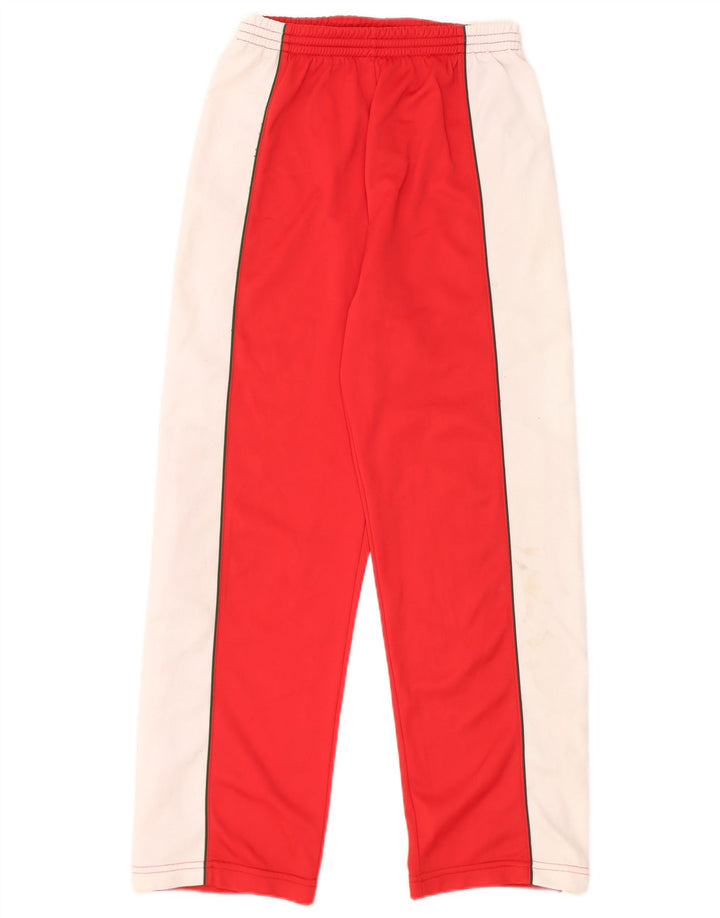Vintage γυναικεία αθλητική φόρμα παντελόνι IT 40 Small Red Colourblock Πολυεστέρας