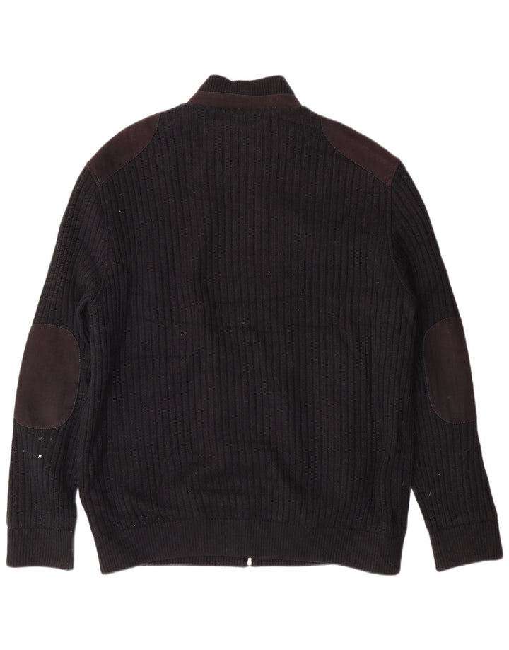 Ανδρικό πουλόβερ Pierre Cardin Ζακέτα IT 56 XL Μαύρο Πολυεστέρας