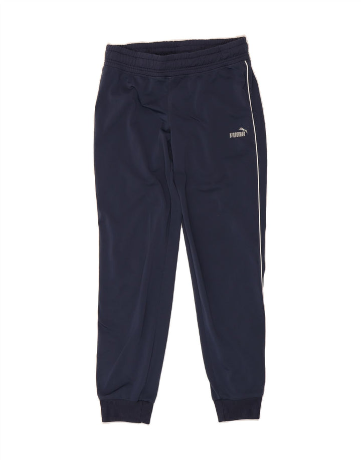 PUMA Womens Tracksuit Trousers Joggers UK 12 Medium Navy Blue Vintage Puma and Second-Hand Puma from Messina Hembry 