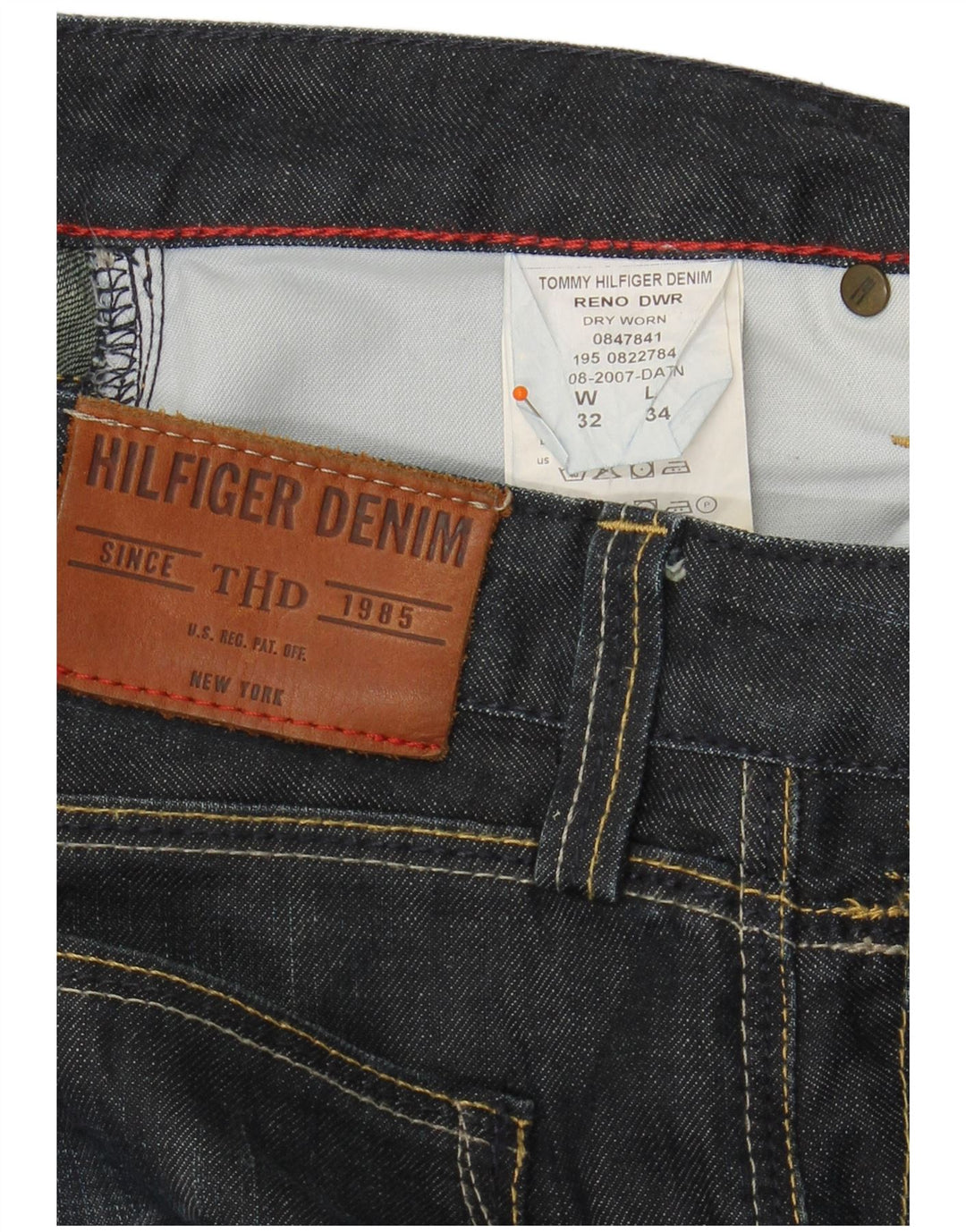 TOMMY HILFIGER Ανδρικό τζιν ίσιο W32 L34 Μπλε βαμβακερό
