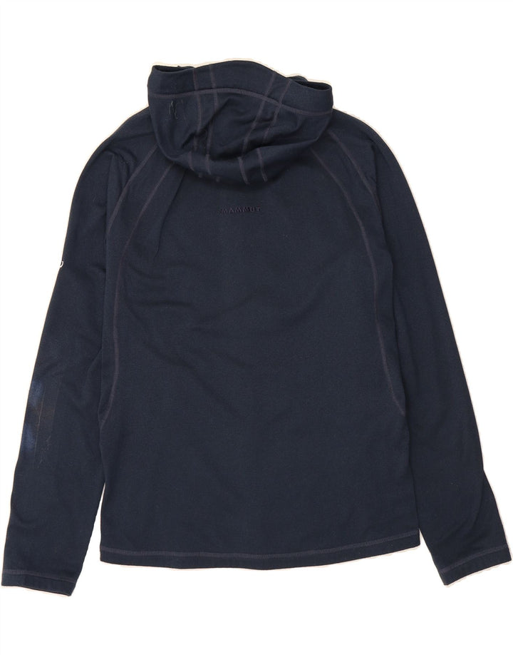 MAMMUT Womens Zip Hoodie Sweater UK 14 Medium Navy Blue Vintage Mammut and Second-Hand Mammut from Messina Hembry 