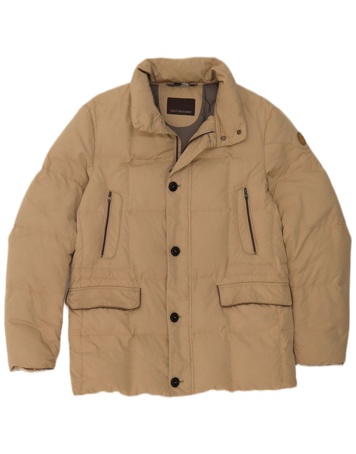 Ανδρικό μπουφάν Trussardi UK 38 Medium Beige Polyamide