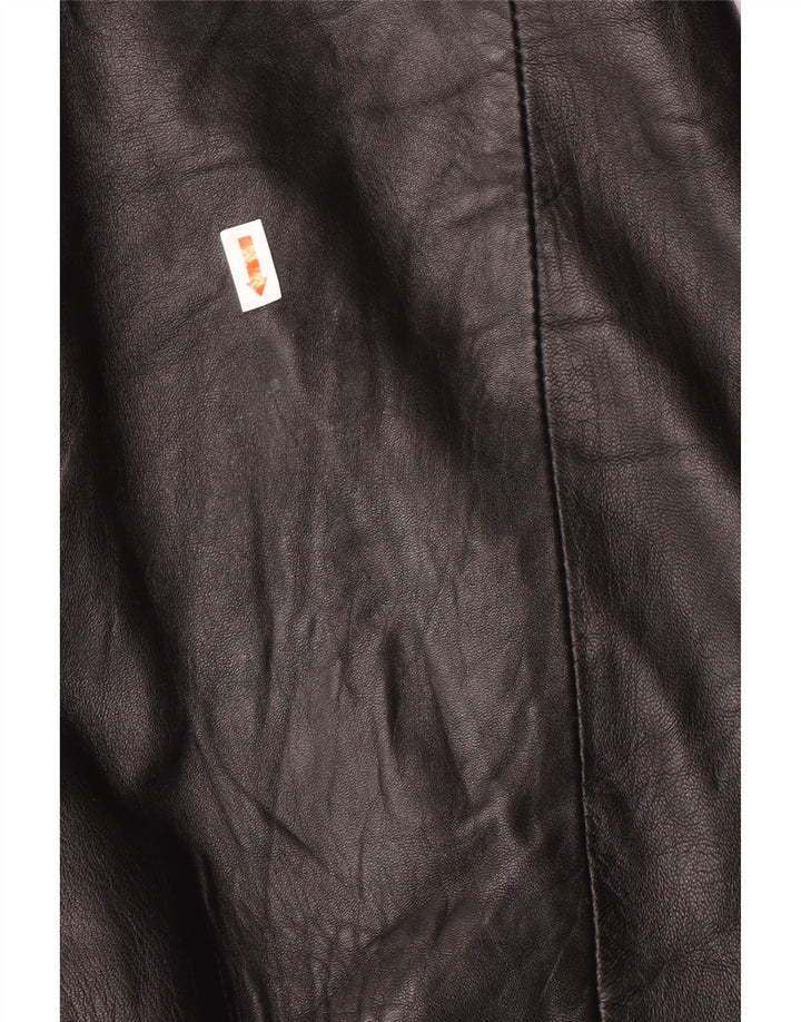 Vintage Γυναικείο Δερμάτινο Μπουφάν IT 44 Medium Black Classic