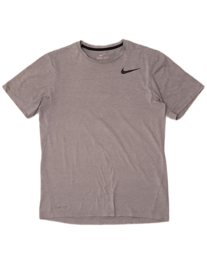 Ανδρικό T-Shirt Nike Dri Fit Τοπ μεσαίου γκρι πολυεστέρας
