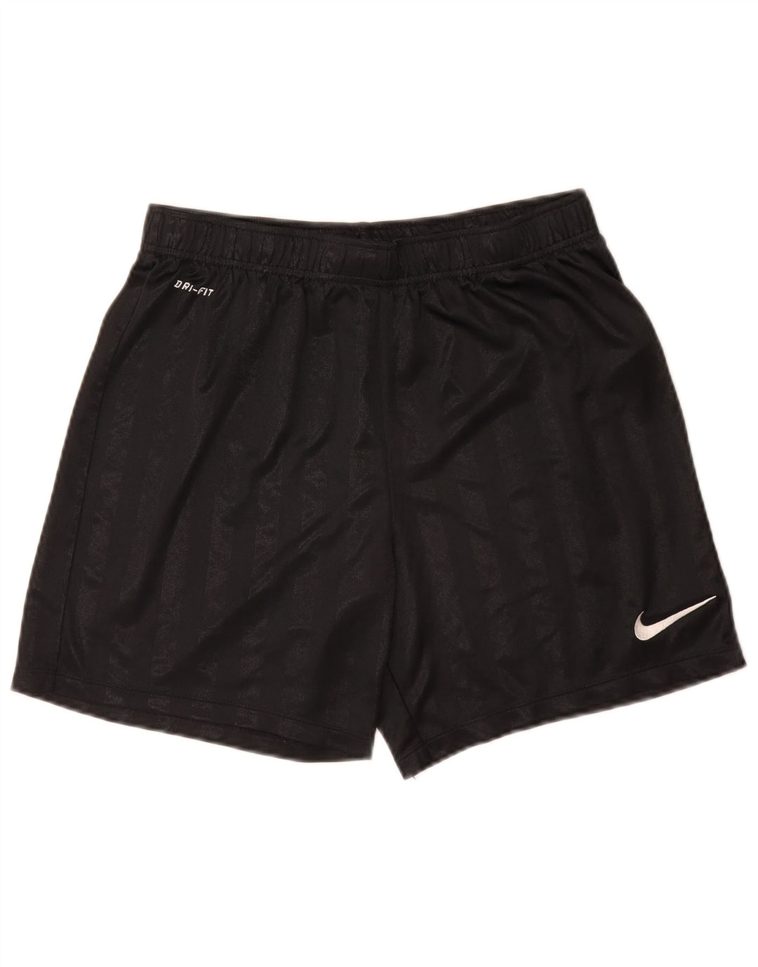 Ανδρικό αθλητικό σορτς Nike Dri Fit, μεσαίο μαύρο ριγέ πολυεστέρα