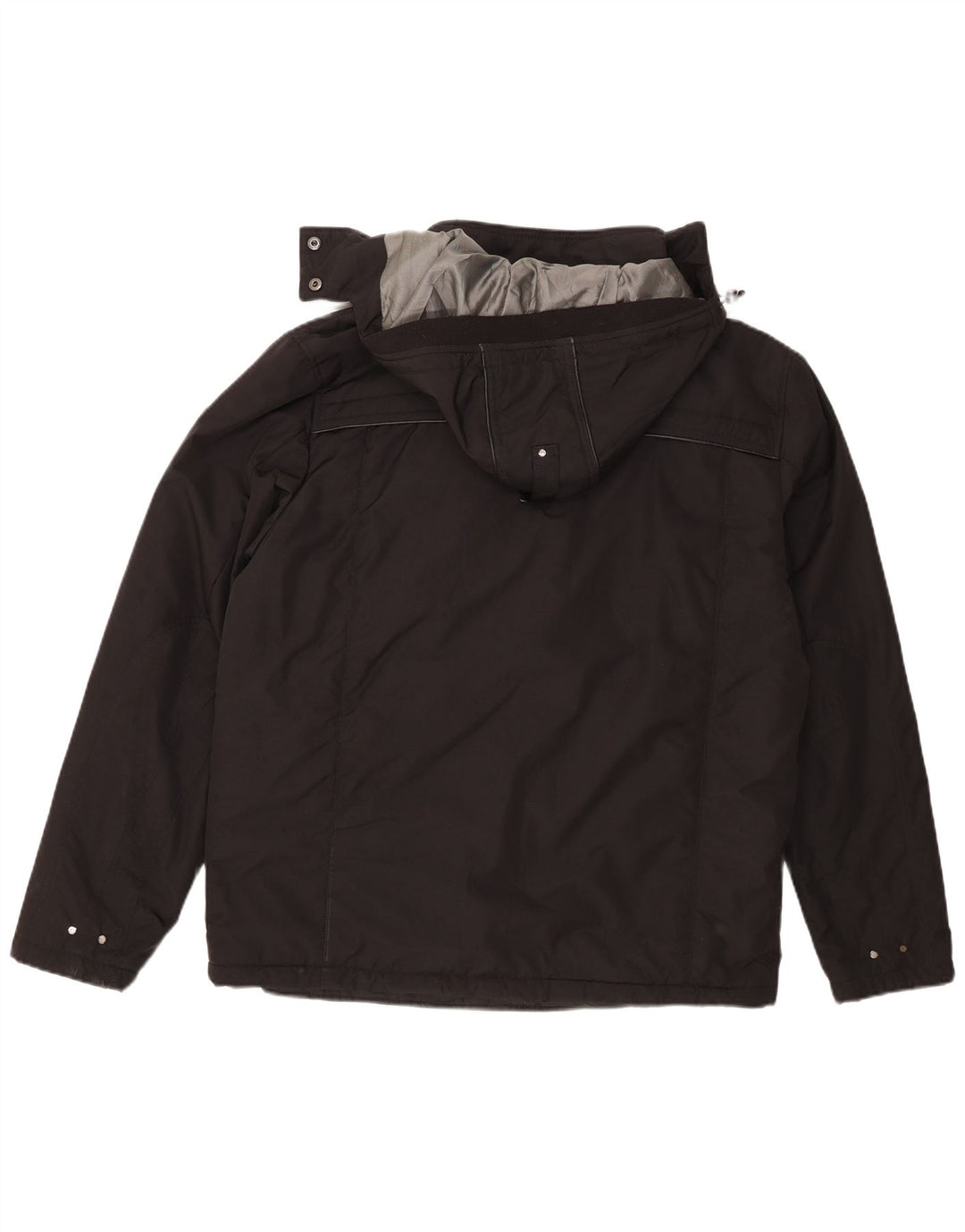Ανδρικό μπουφάν με κουκούλα Ivy Oxford IT 52 XL μαύρο πολυεστέρα