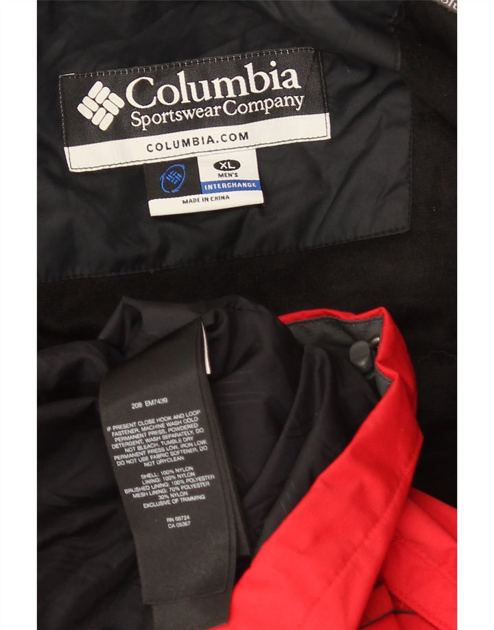 Columbia Ανδρικό μπουφάν Windbreaker UK 42 XL Red Colourblock