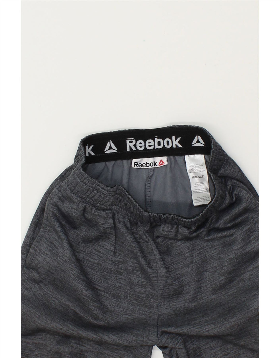 REEBOK Boys Graphic Tracksuit Trousers Joggers 7-8 Years Medium  Grey Vintage Reebok and Second-Hand Reebok from Messina Hembry 