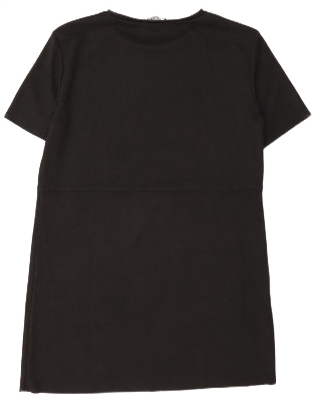 Zara Γυναικείο T-Shirt Φόρεμα UK 16 Large Black Polyester