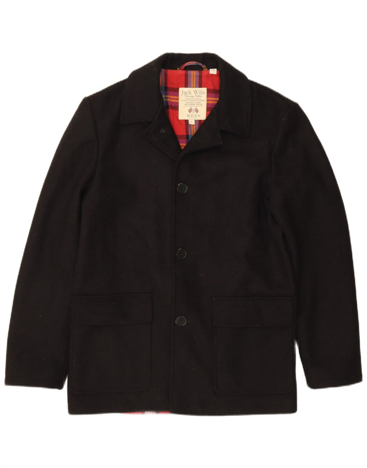 Jack Wills Ανδρικό σακάκι με 3 κουμπιά UK 36 Small Black Wool