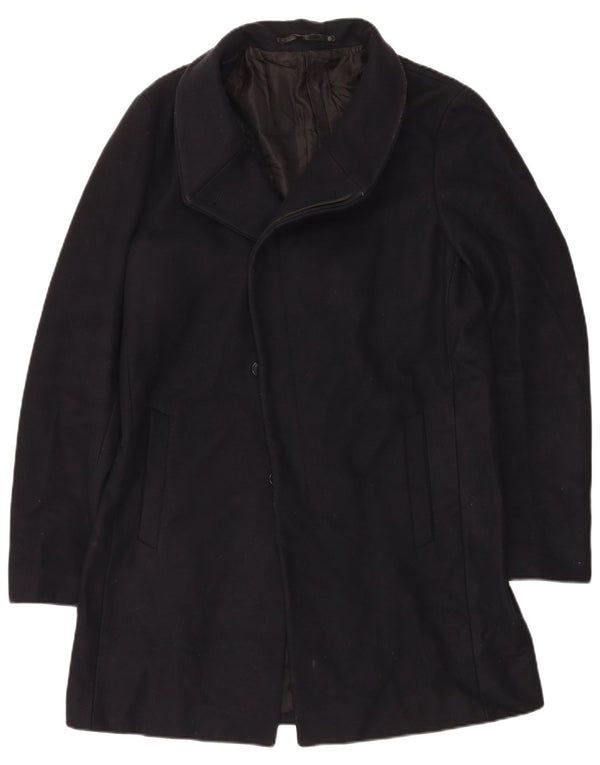 ALL SAINTS Ανδρικό Πανωφόρι UK 40 Large Black Wool