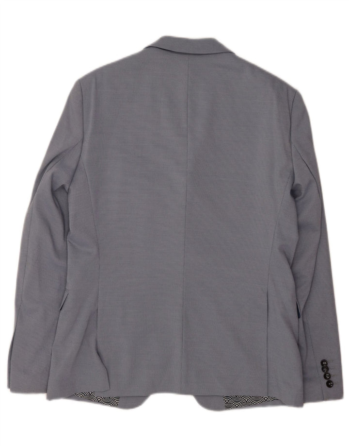 Zara Ανδρικό σακάκι μπλέιζερ με 2 κουμπιά EU 52 Large Blue Polyester