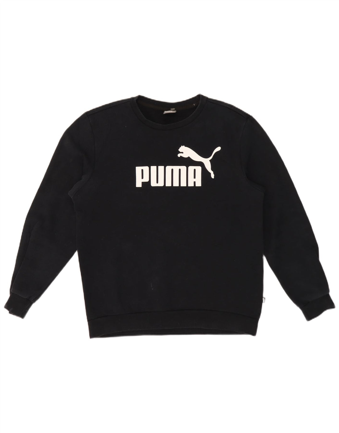Ανδρικό γραφικό φούτερ Puma Jumper Μεσαίο μαύρο βαμβακερό