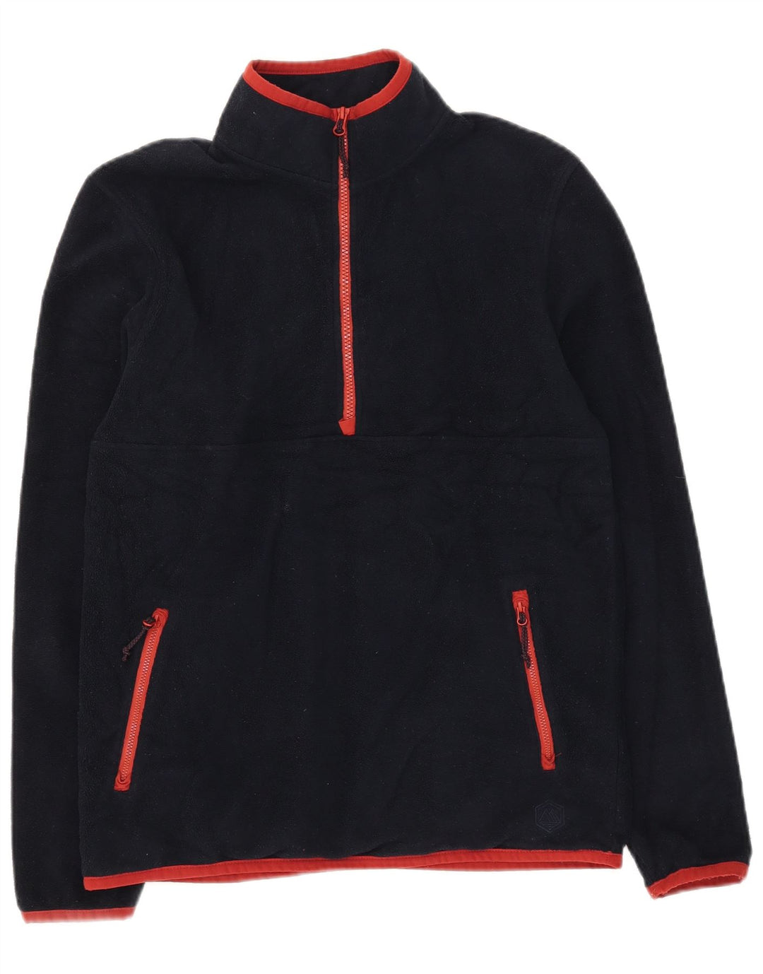 Marks & Spencer Ανδρικό φερμουάρ με φερμουάρ Fleece Jumper Μικρό Navy Blue Polyester