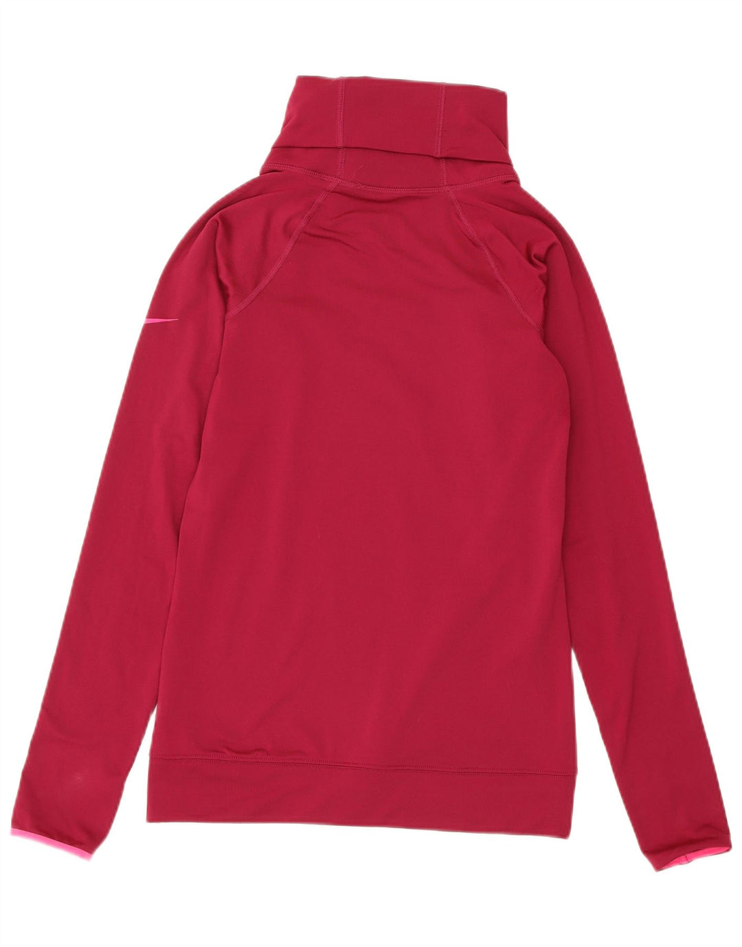 Γυναικείο φούτερ NIKE Dri Fit Roll Neck Jumper UK 8 Small Pink Polyester