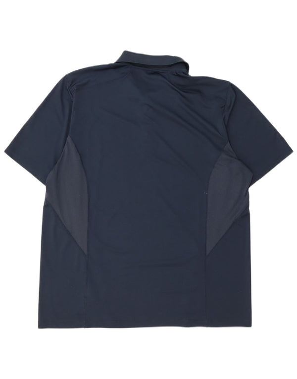 Ανδρικό μπλουζάκι πόλο Nike UK 47/48 2XL Navy Blue Colorblock Πολυεστέρας