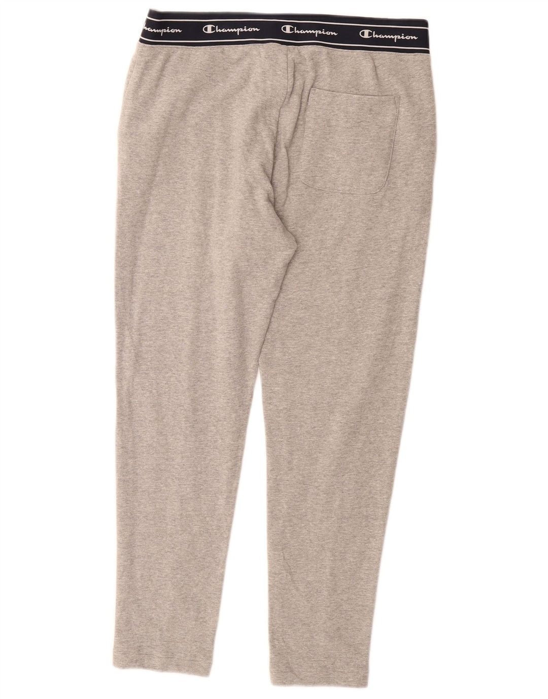 CHAMPION Womens Graphic Tracksuit Trousers UK 12 Medium Grey Colourblock