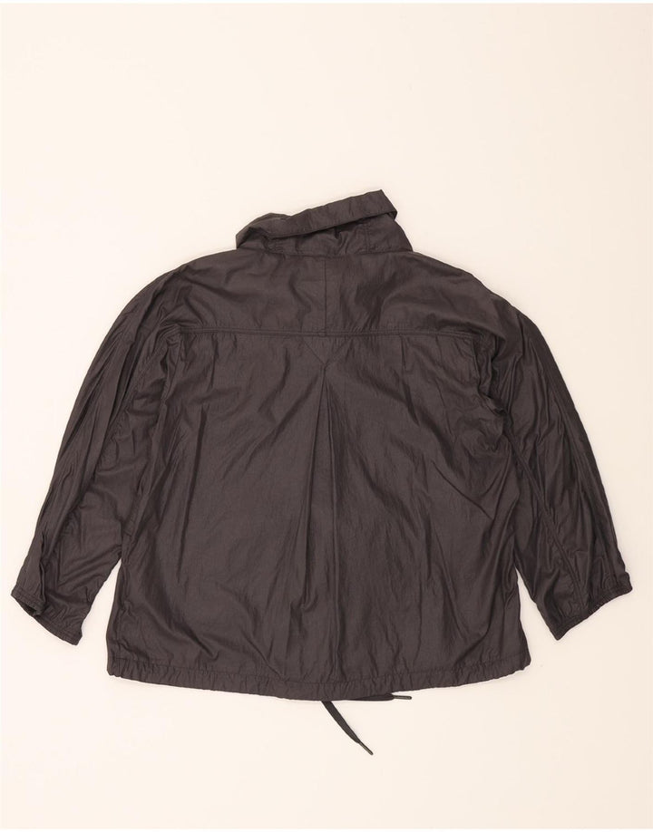 NIKE Womens 3/4 Sleeve Pullover Rain Jacket UK 10/12 Medium Grey Nylon Vintage Nike and Second-Hand Nike from Messina Hembry 