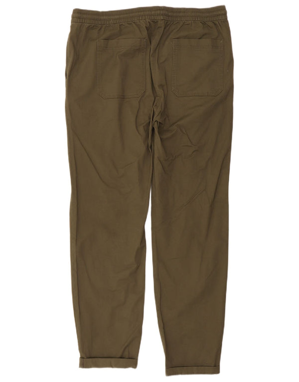 Ανδρικό κωνικό παντελόνι Marks & Spencer Large W38 L30 Χακί βαμβακερό