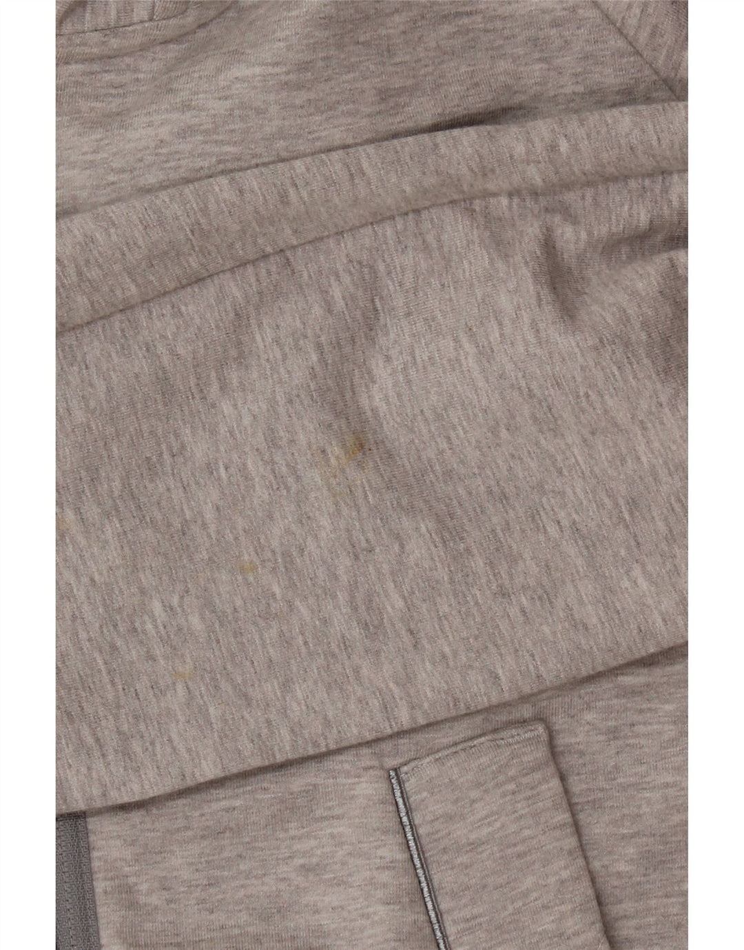 Γυναικείο πουλόβερ με κουκούλα με φερμουάρ Adidas UK 12 βαμβακερό μεσαίο γκρι