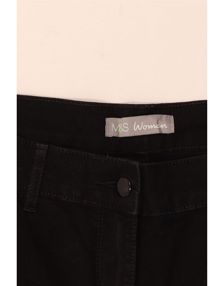 MARKS & SPENCER Γυναικείο ίσιο τζιν W32 L30 Μαύρο