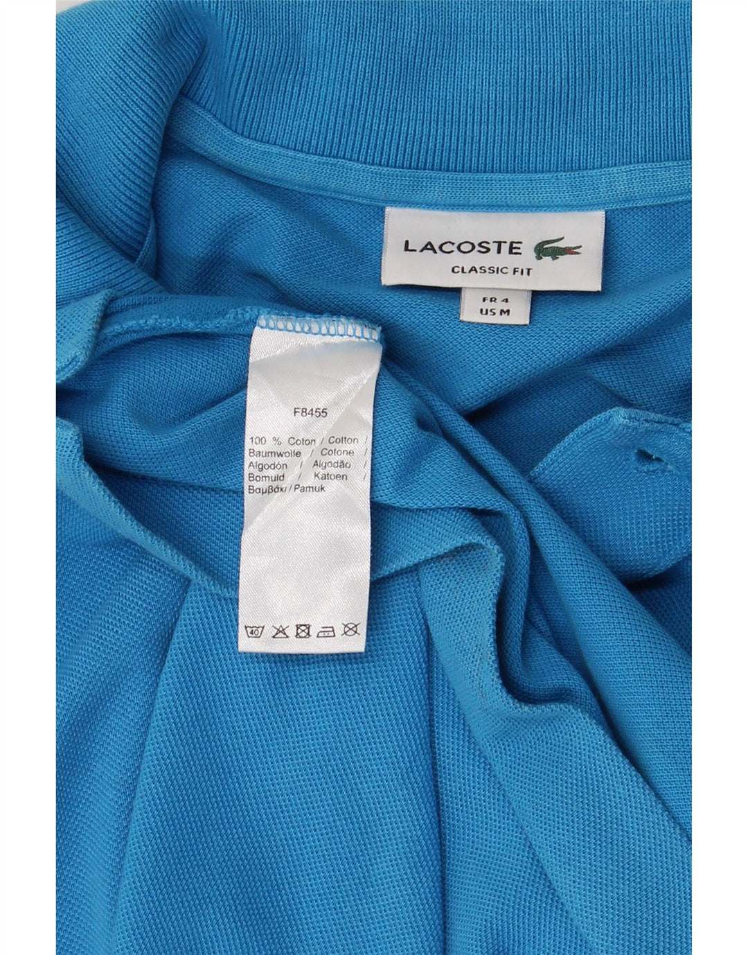 Ανδρικό μπλουζάκι πόλο LACOSTE Κλασική Εφαρμογή Μέγεθος 4 Μεσαίο Μπλε βαμβακερό