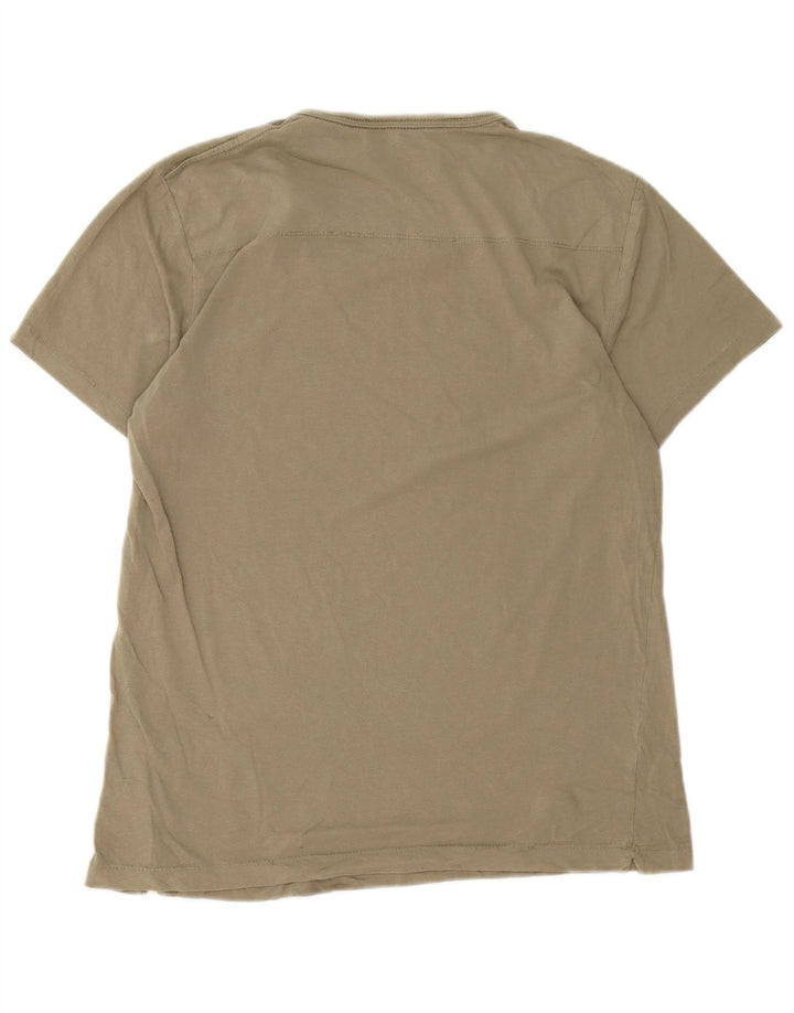 Ανδρικό T-Shirt French Connection Top μεγάλο χακί βαμβακερό