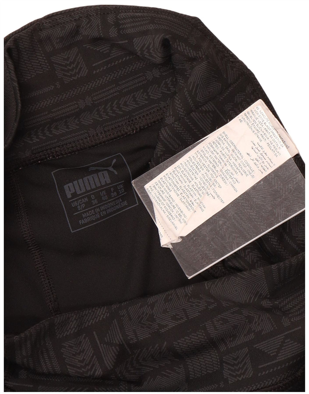 Γυναικείο κολάν Puma UK 10 Small Grey Geometric Polyester