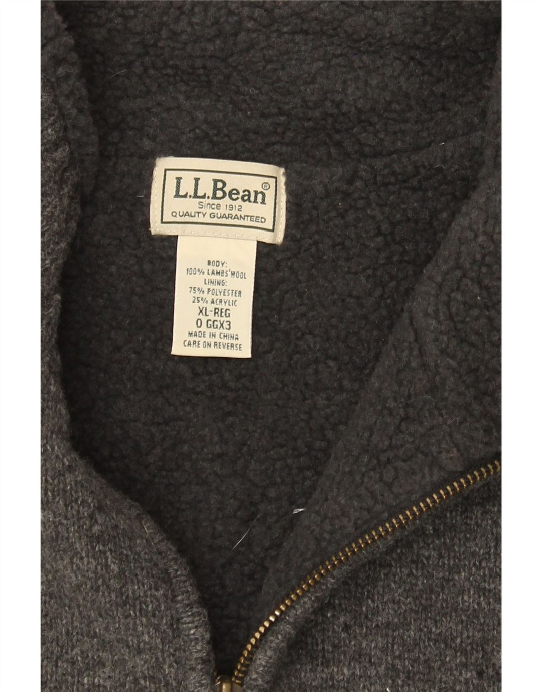 Ανδρικό Αμάνικο Ζακέτα L.L.Bean XL Γκρι μαλλί